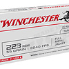 Winchester USA Target, 223 Remington, 55 Grain, FMJ 20RD Box