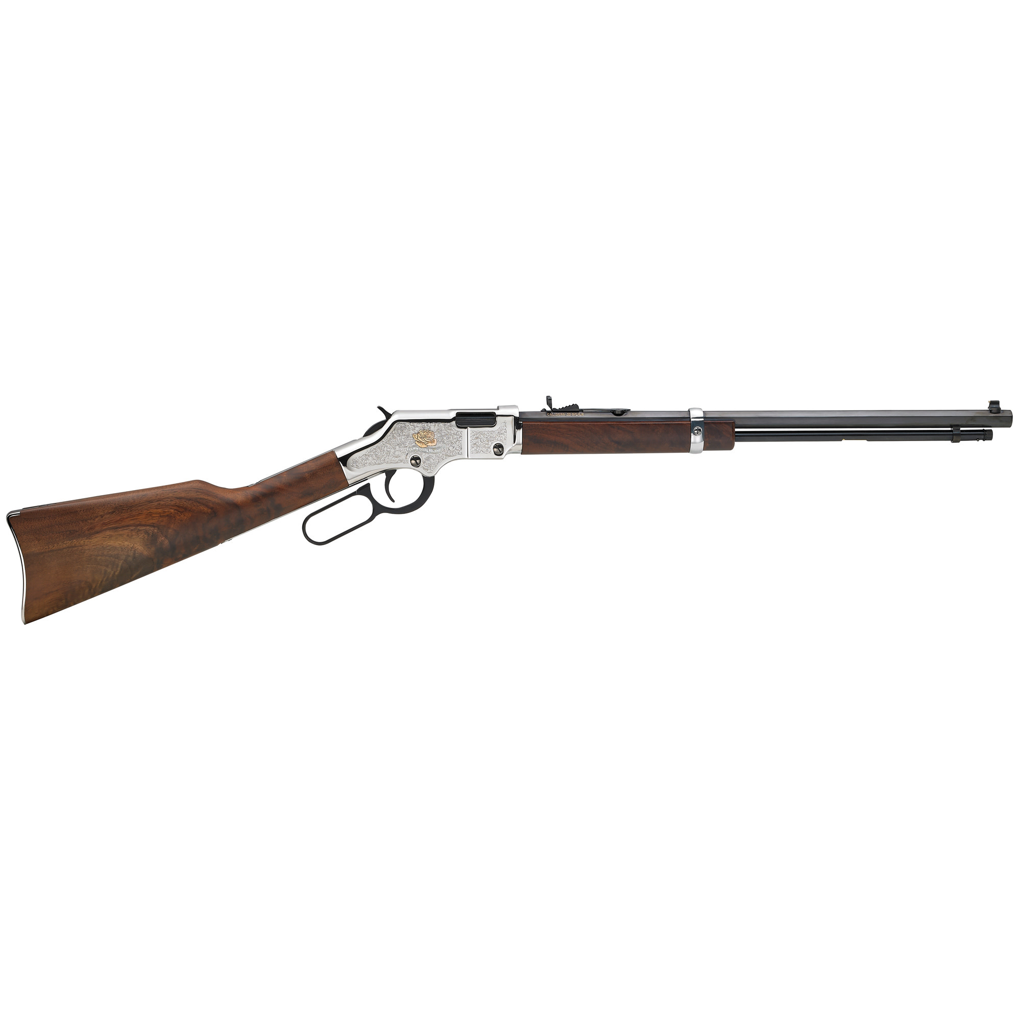 Henry American Beauty Lever 22LR 20" Walnut/SIL/Copper 21 RD Rifle