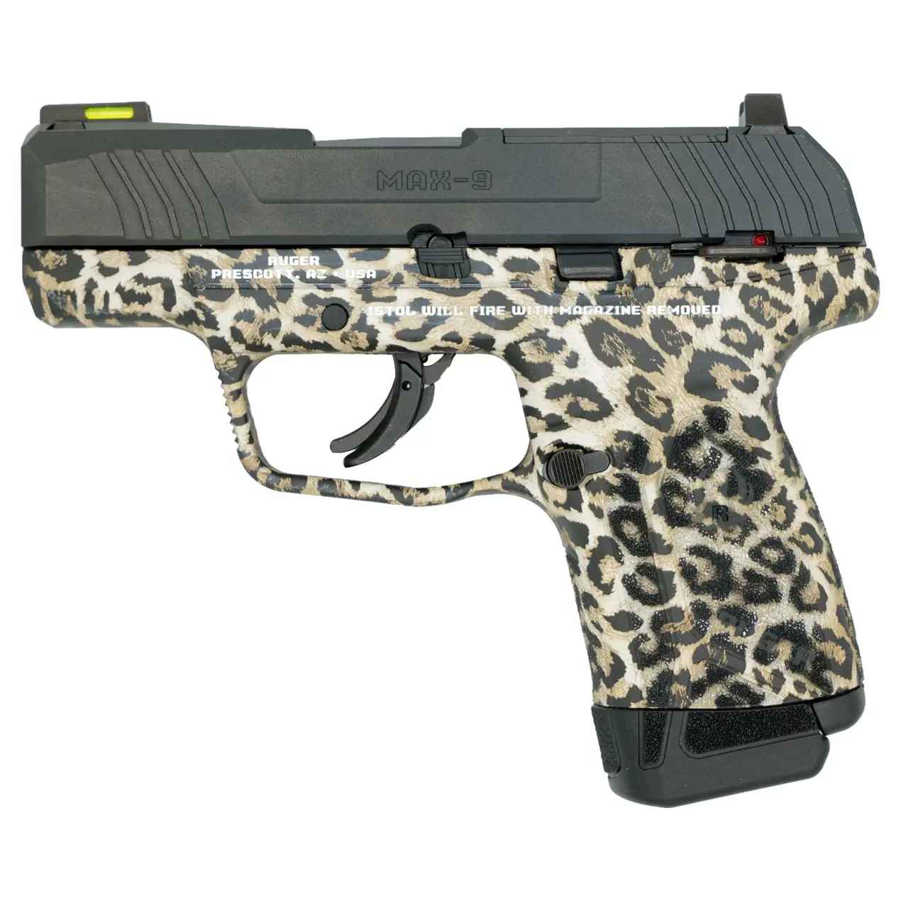 Ruger MAX-9 Optics Ready Leopard 9mm 3.2'' 12-Rd/10-Rd Semi-Auto Pistol