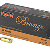 PMC Ammunition, Bronze, 32ACP, 60 Grain, Jacketed Hollow Point, 50 Round Box