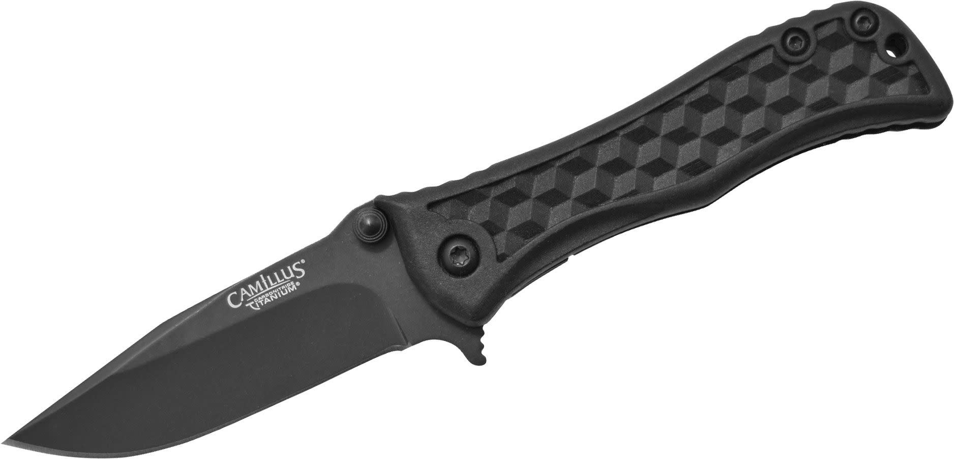 Camillus Erupt 2.45" Black Flipper Knife 19278