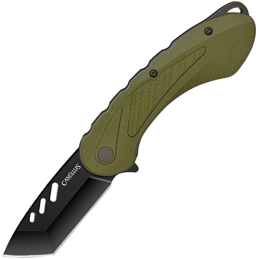Camillus Veracious 2.5" Green SS Tanto Folding Knife 19648