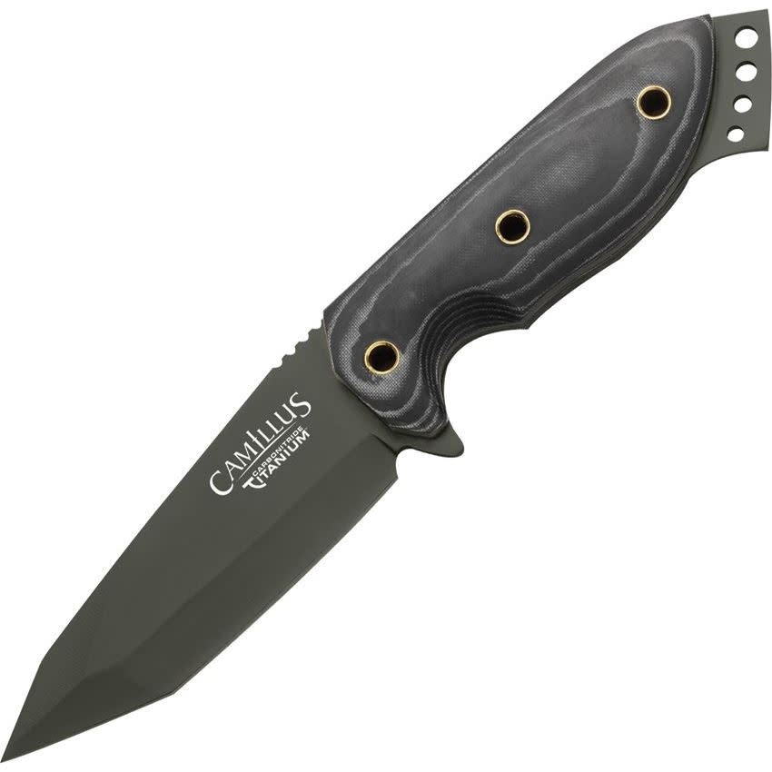 Camillus 3.7" SS Micarta Handle Fixed Blade Knife 18509