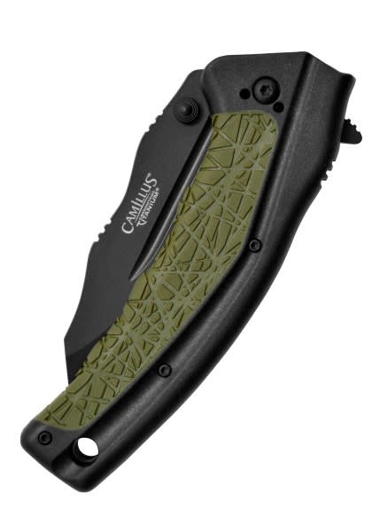 Camillus Chasse 3" Greeb/BLk Folding Knife 19285