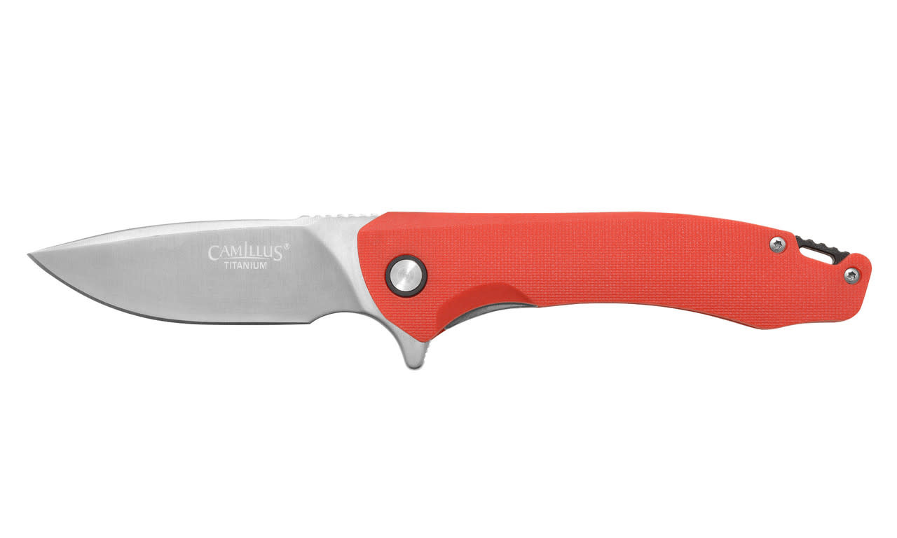 Camillus Scivik 3.25" SS RED Folding Knife 19677