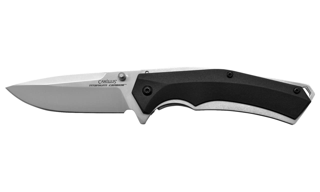 Camillus Carbide Edge 3.25" BLK SS Folding Knife 19400