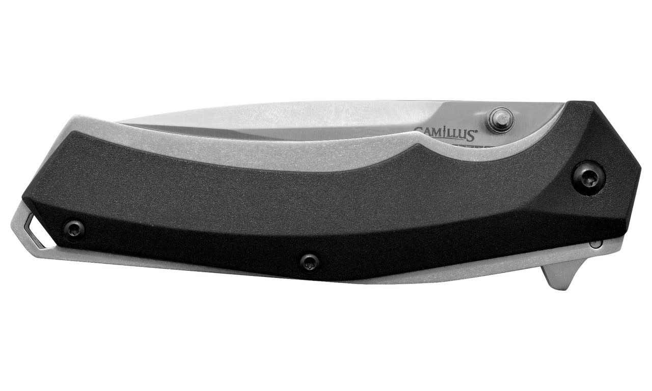 Camillus Carbide Edge 3.25" BLK SS Folding Knife 19400