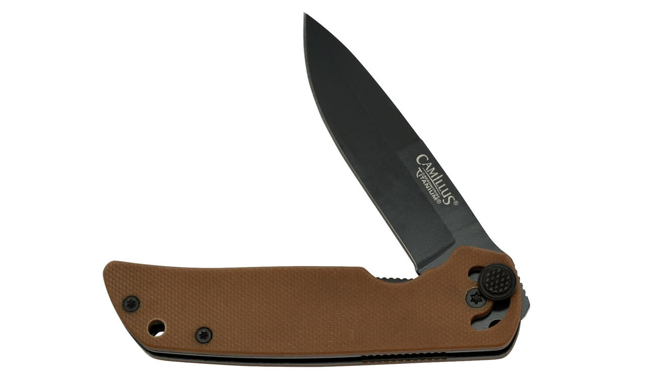 Camillus Cuda Mini 3" Coyote Brown Folding Knife 19635