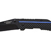 Camillus Thin Blue Line 3.25" Black/Blue Assisted Open Folding Knife 19653