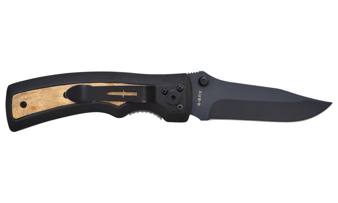 Camillus Slick 3" Black/Brown Folding Knife 19076