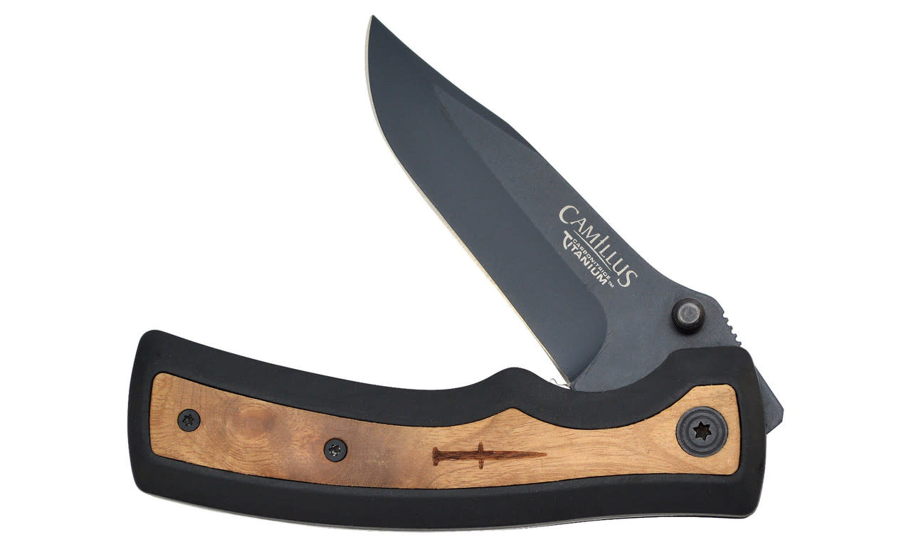 Camillus Slick 3" Black/Brown Folding Knife 19076