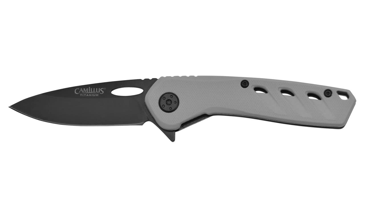 Camillus Slot 2.75" Black/Gray SS Folding Knife 19802