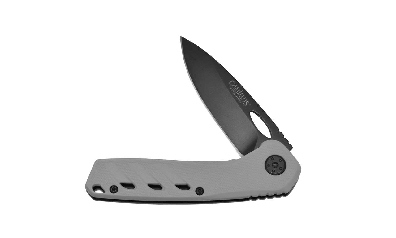 Camillus Slot 2.75" Black/Gray SS Folding Knife 19802
