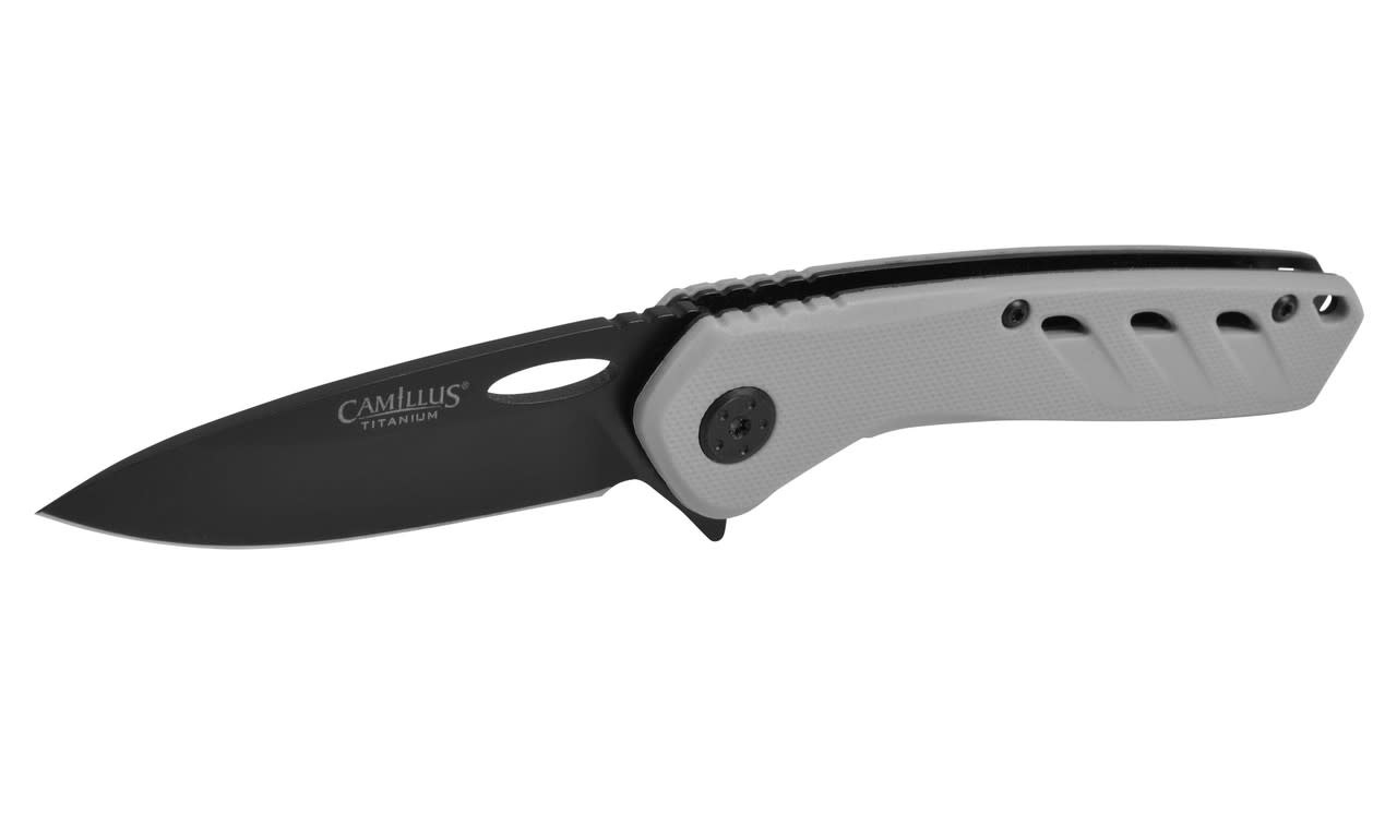 Camillus Slot 2.75" Black/Gray SS Folding Knife 19802