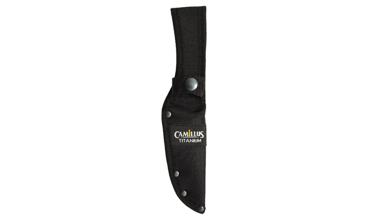 Camillus 4.25" Black SS Fixed Blade Knife 19154