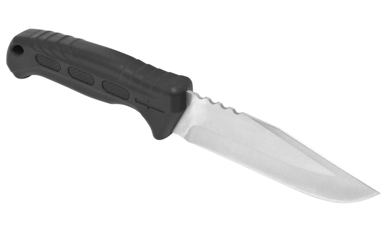 Camillus 4.25" Black SS Fixed Blade Knife 19154