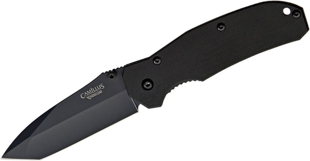Camillus Carbonitride Titanium 2.75" Black SS Folding Knife 18673