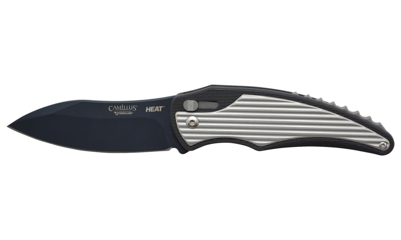 Camillus Heat 3.5" BLK/SS Folding Knife 19167