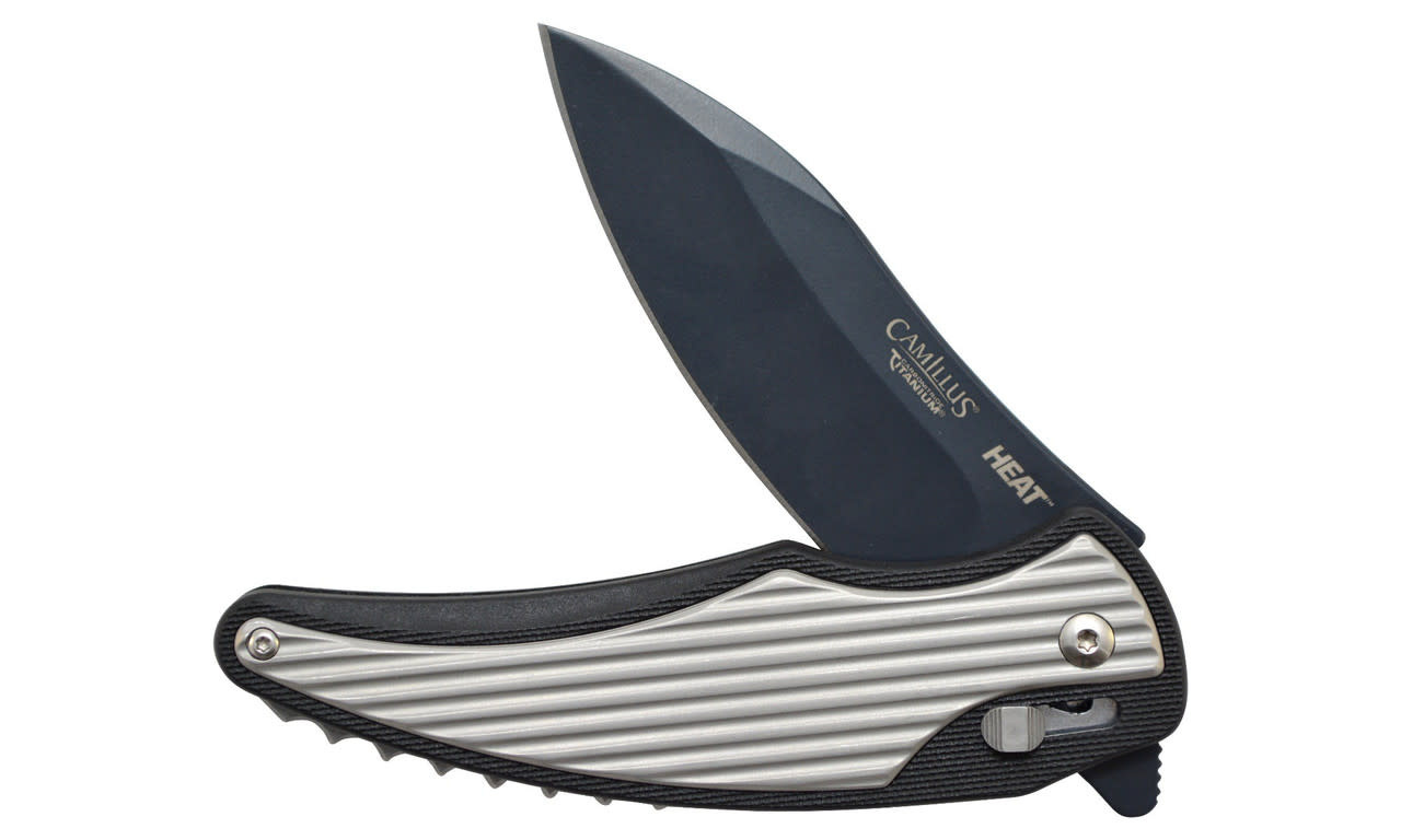 Camillus Heat 3.5" BLK/SS Folding Knife 19167
