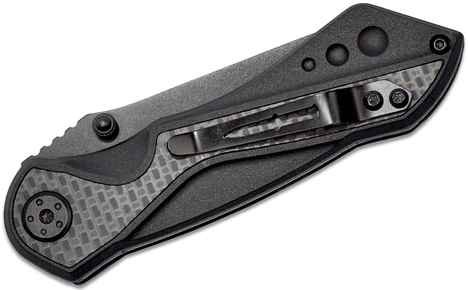 Camillus Machine 3" Black Carbon SS Folding Knife 19812