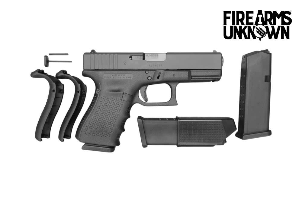 Glock G19 Gen 4 Pistol 9MM (3) 15rnd Mags w/ Backstraps