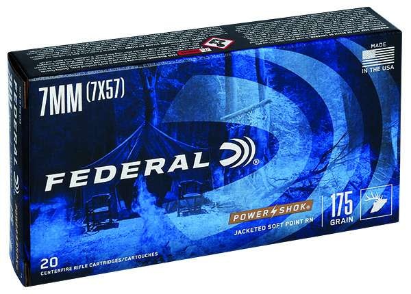 Federal 7 Mauser 175gr Soft Point RN 175gr, 20Box