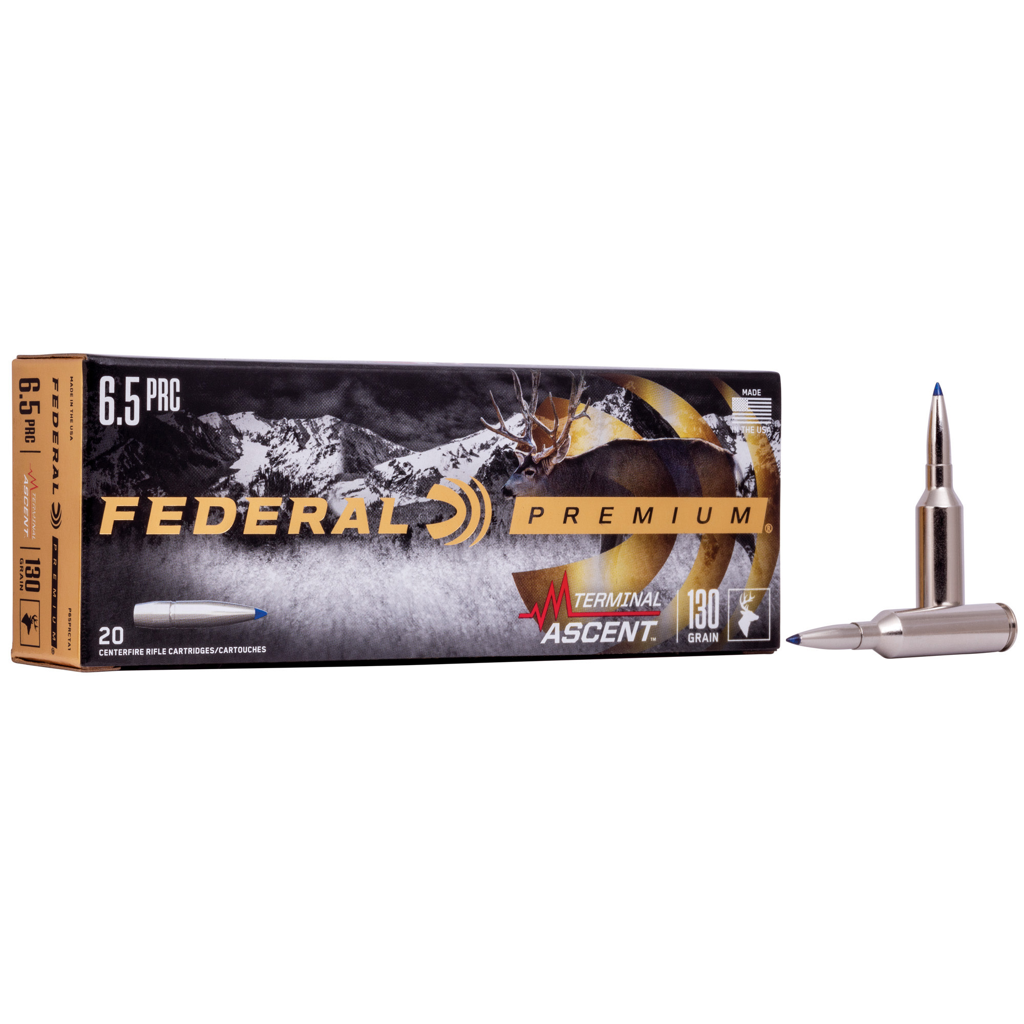 Federal, Premium, 6.5PRC, 130 Grain, Terminal Ascent, 20 Round Box