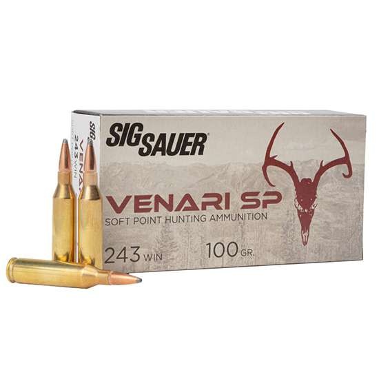 Sig Sauer Venari 243 Win 100gr Soft Point 20RD Box
