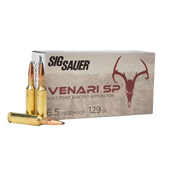 Sig Sauer Venari SP 6.5 Creedmoor  129 Grain Jacketed Soft Point 20RD Box