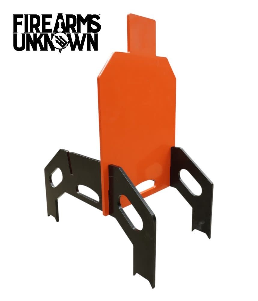 AR500 "Gravity Target"  3-piece Silhouette with 2-piece Stand