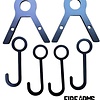 1" Steel Pipe (Electrical Conduit) Target Hanging Combo Kit Gong Target Hook - 4 Hooks