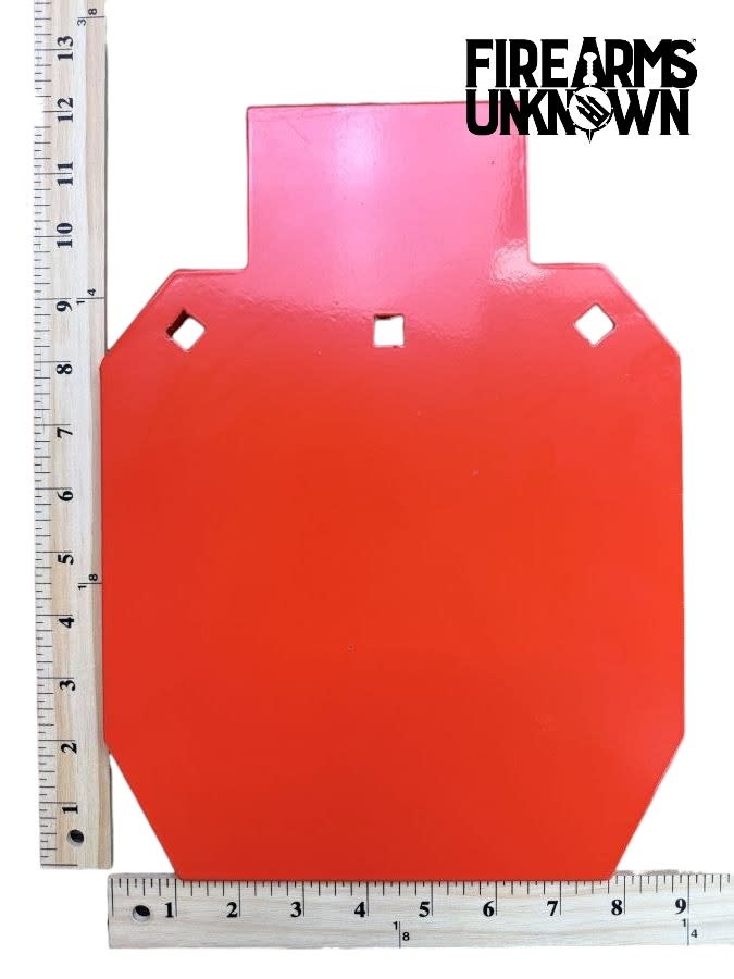 AR500 Steel Silhouette Shooting Target 9" x 12", 3/8" Thick