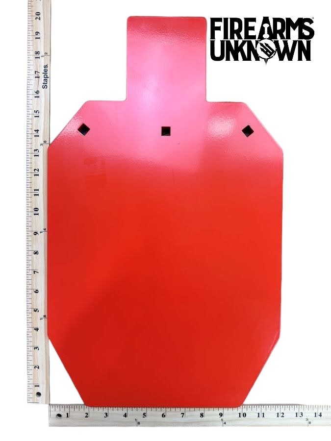 AR500 Steel Silhouette Shooting Target 20" x 12",  1/2" Thick