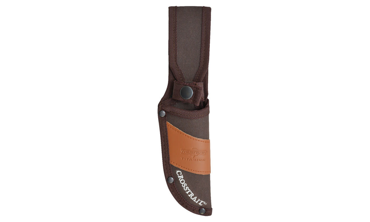 Western Crosstrail 4.25" Titanium Gut Hook Fixed Blade Knife 19247