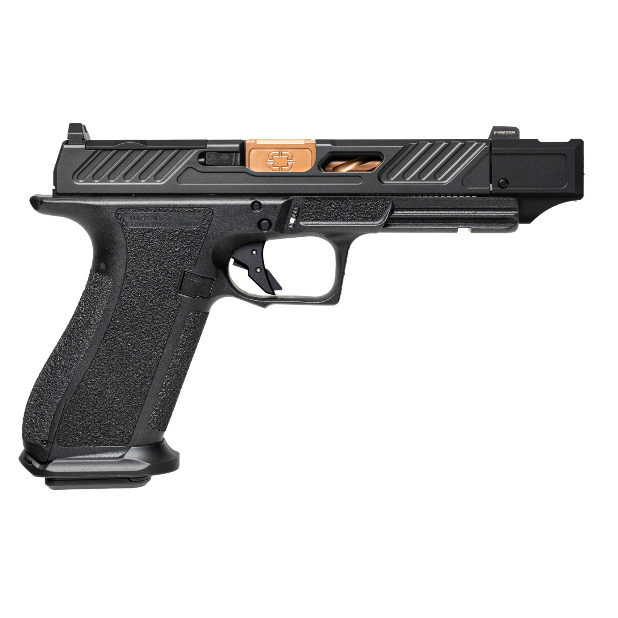 Shadow Systems, DR920 Elite 9mm 4.48" BLK/BRZ OR (2)10RD Pistol (CA COMP)