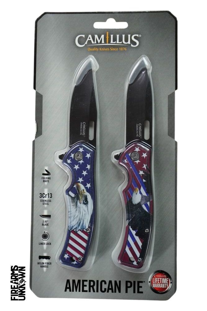 Camillus American Pie 2.95" SS Folding Knife 2 PK 21007
