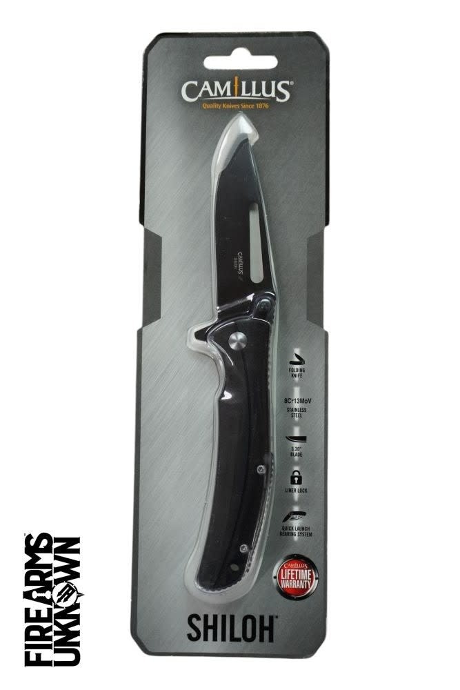 Camillus Shiloh 3.30" Black SS Folding Knife 21011