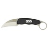 SOG Gambit 2.58" SS Curved Sheepsfoot Fixed Blade Knife GB1001-CP