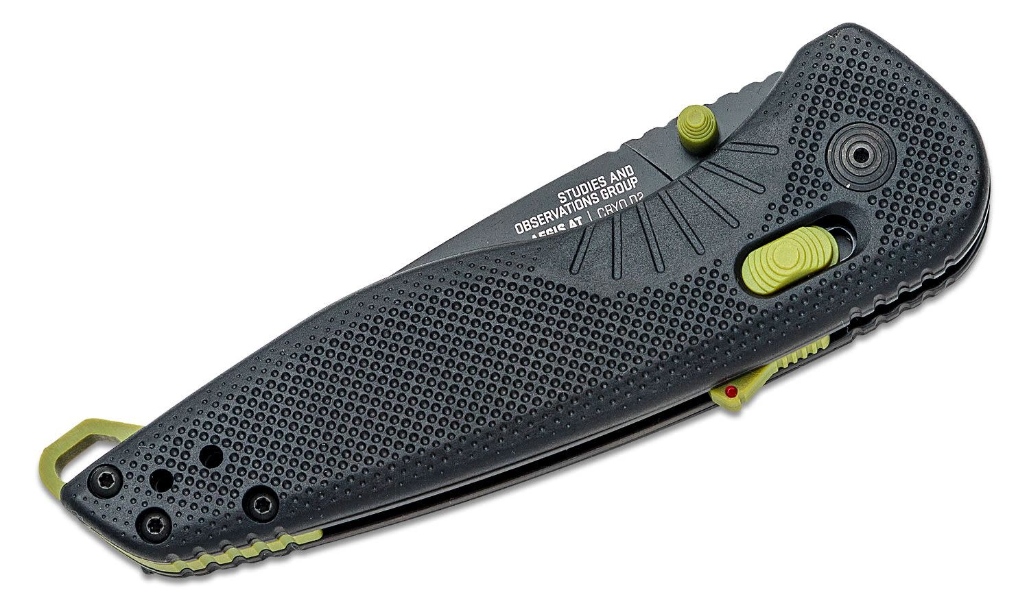 SOG Aegis AT 3.11" Tanto Black/Moss Green Assisted Folding Knife 11-41-09-41
