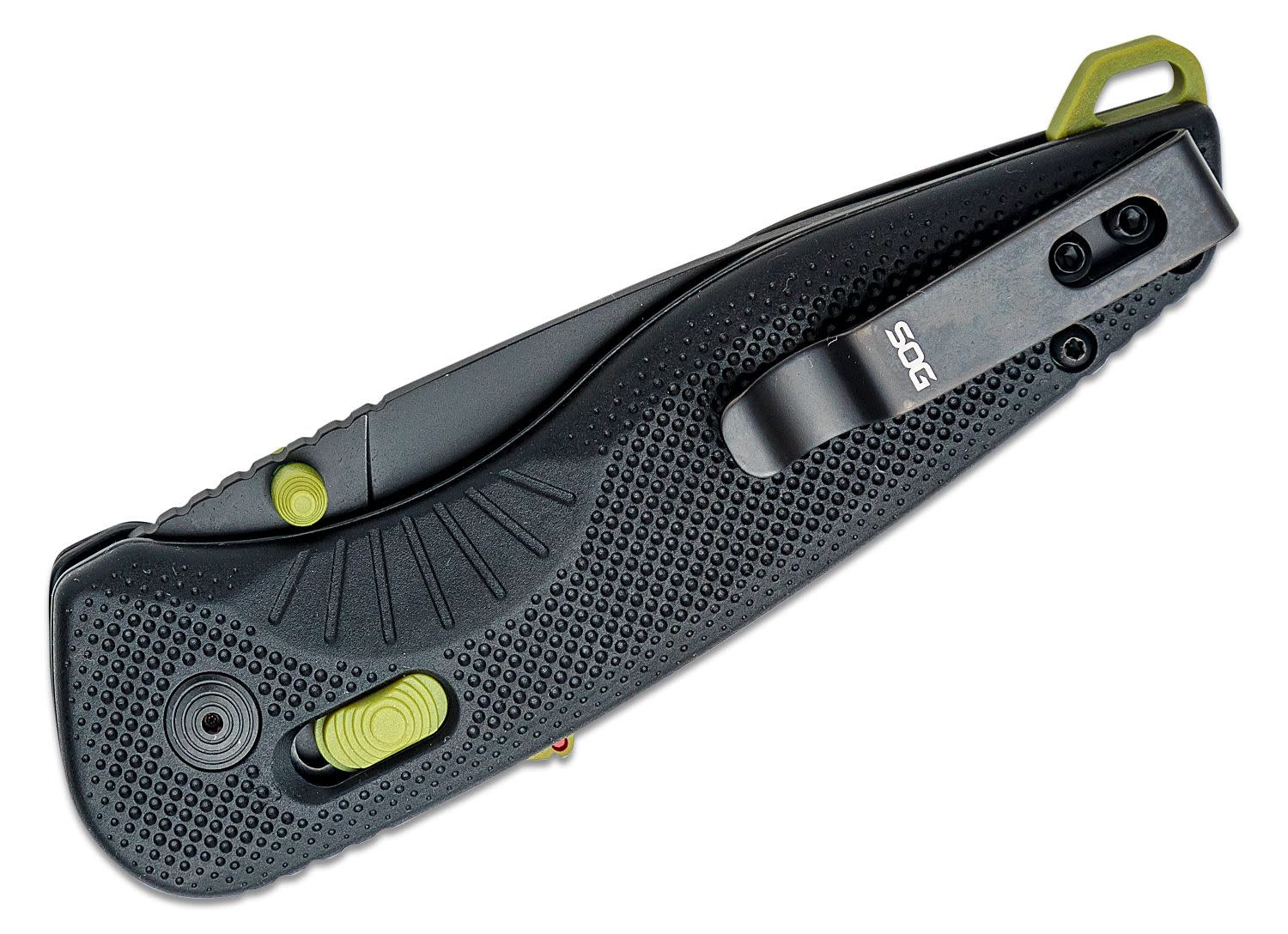 SOG Aegis AT 3.11" Tanto Black/Moss Green Assisted Folding Knife 11-41-09-41
