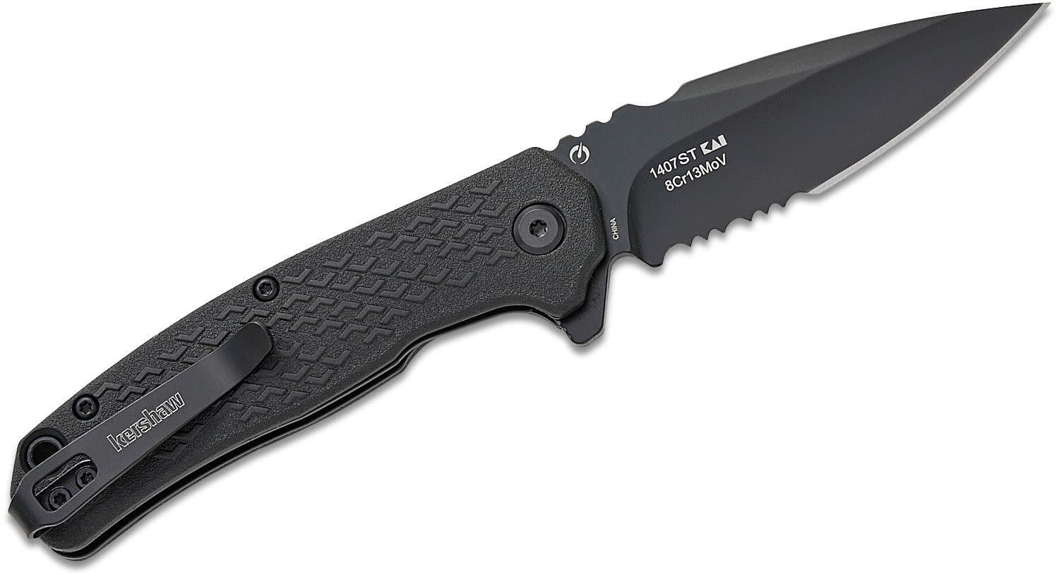 Kershaw Conduit 2.9" SS BLK Assisted Flipper Knife 1470ST