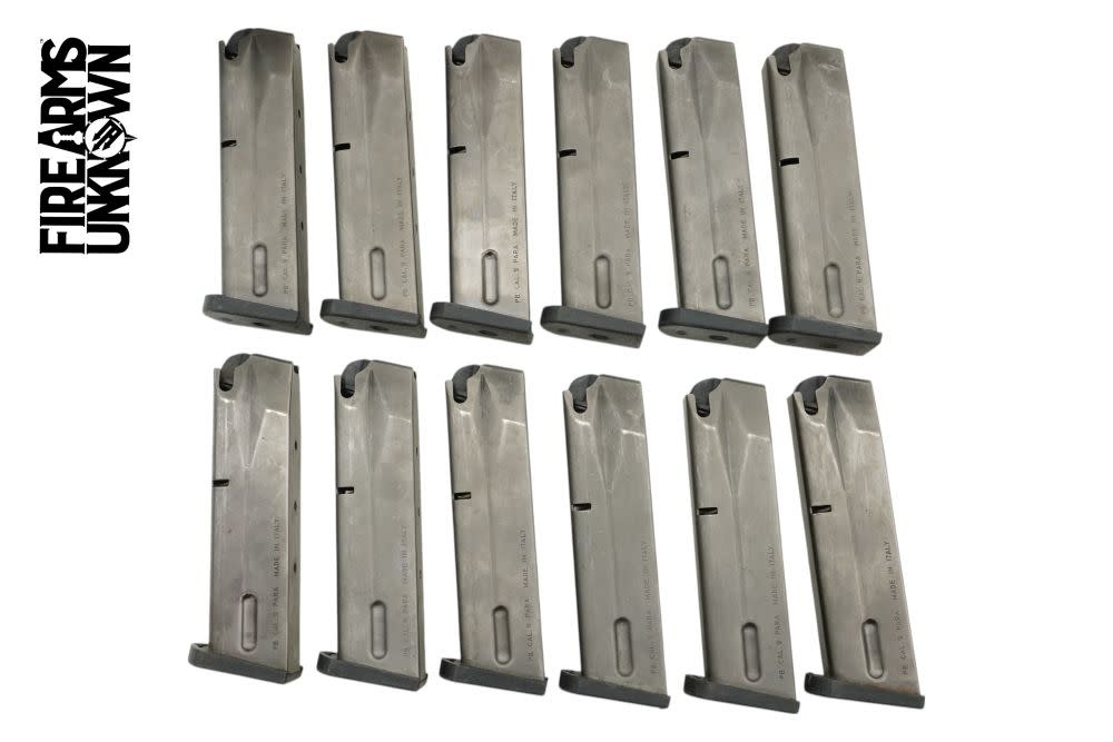 USED PVD Coated Beretta 92 Series 9mm 15rd Magazine Thick Baseplate