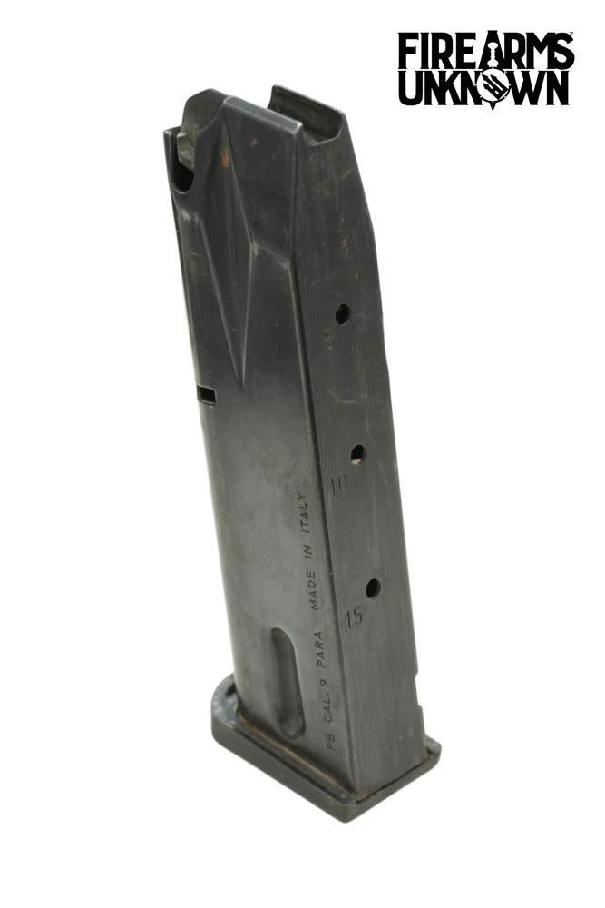 USED Beretta 92 Series 9mm 15rd Magazine Thick Polymer/Aluminum Baseplate