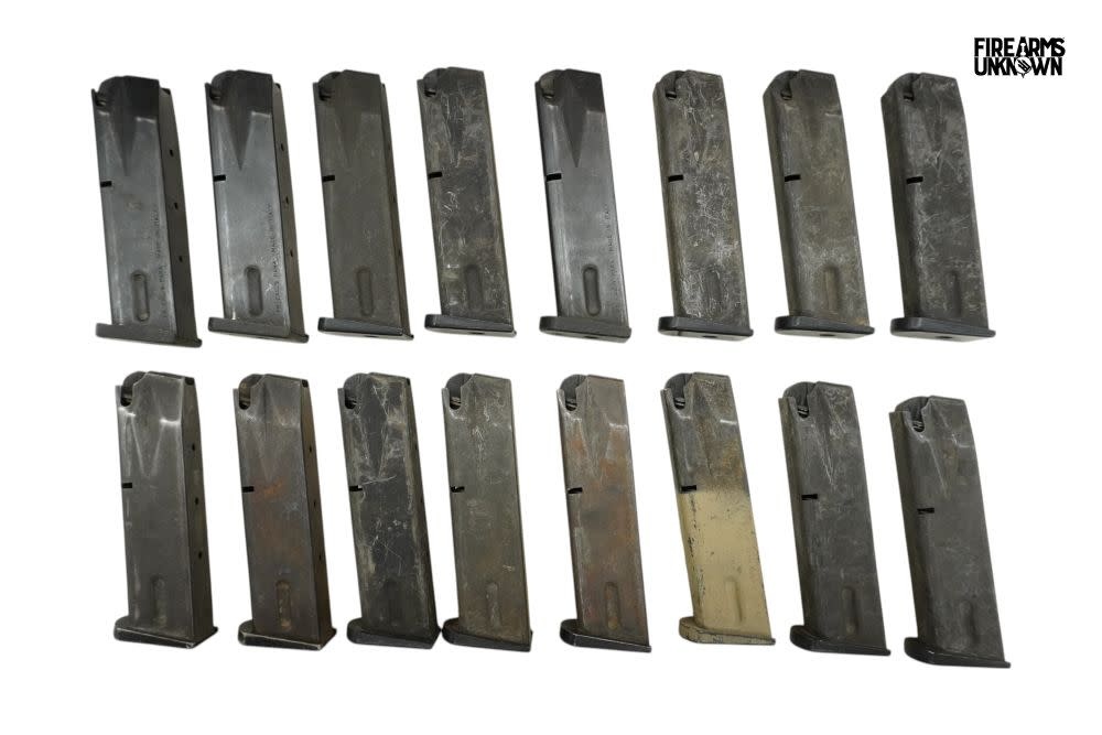 USED Beretta 92 Series 9mm 15rd Magazine Thick Polymer Or Aluminum Baseplate