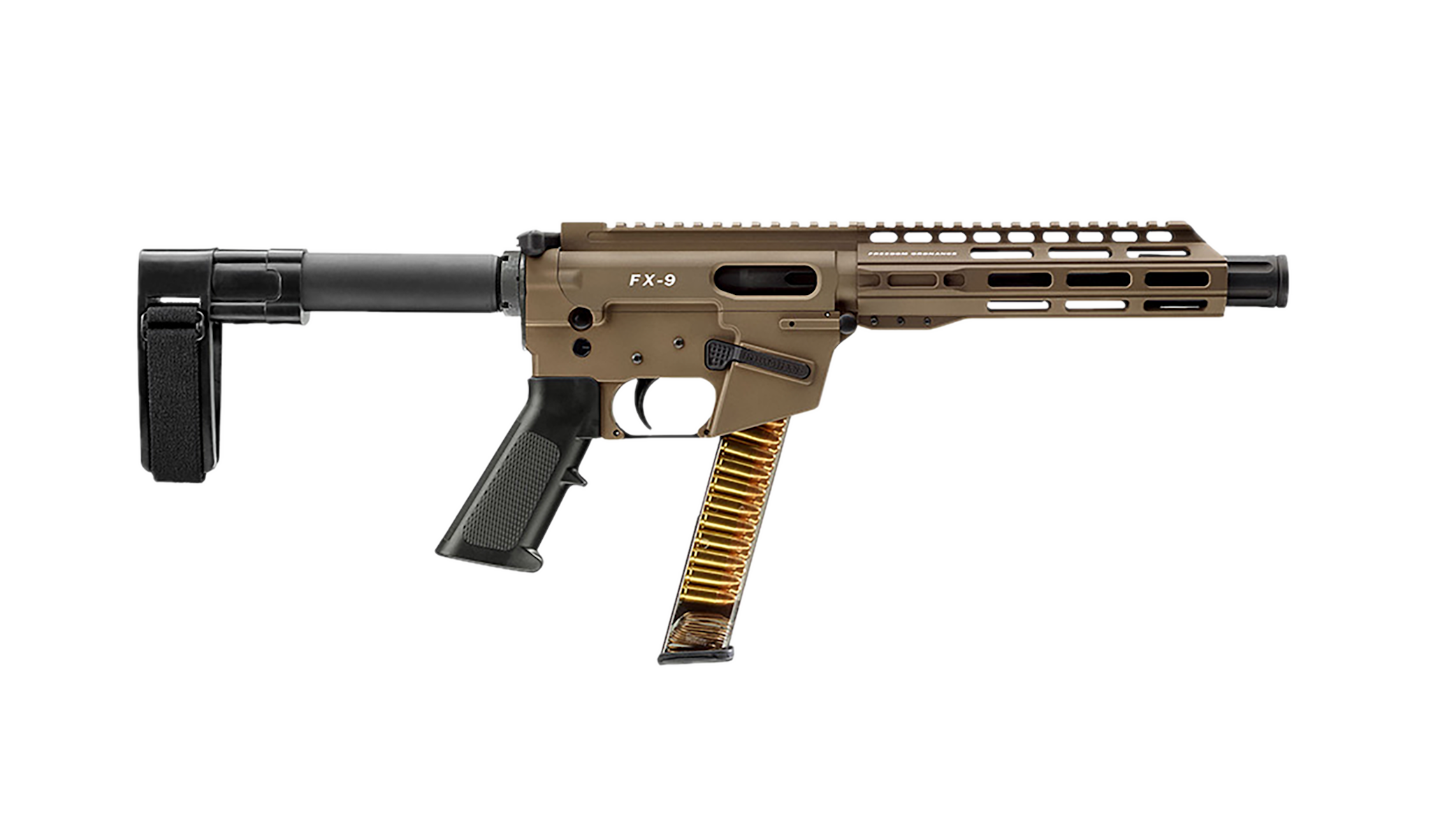 Freedom Ordance FX9P 9mm 8" FDE/BLK 31+1 RD AR Pistol