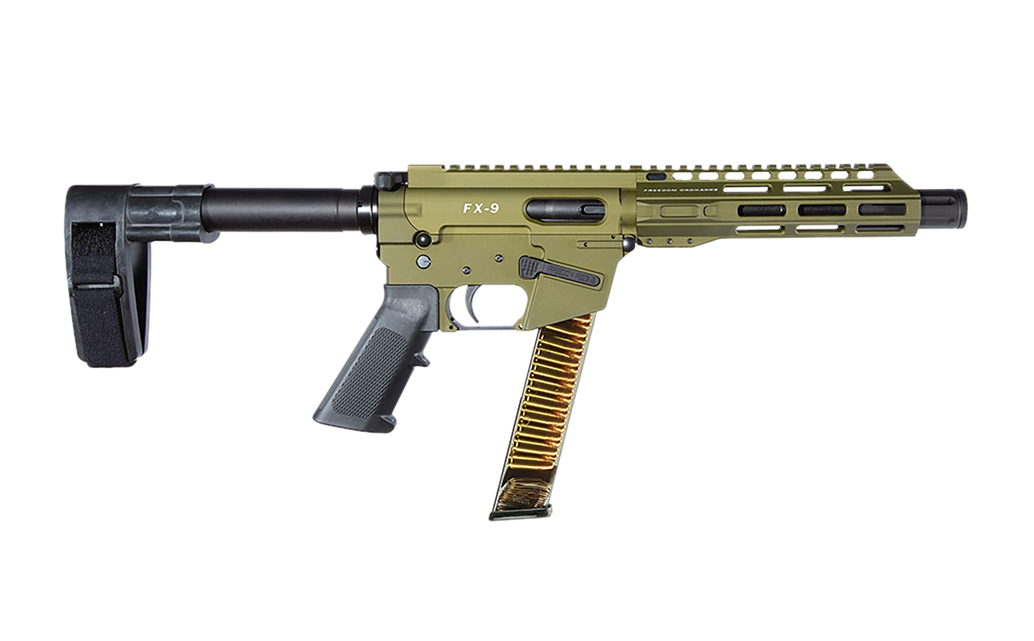 Freedom Ordance FX9P 9mm 8" ODG/BLK  31+1 RD AR Pistol