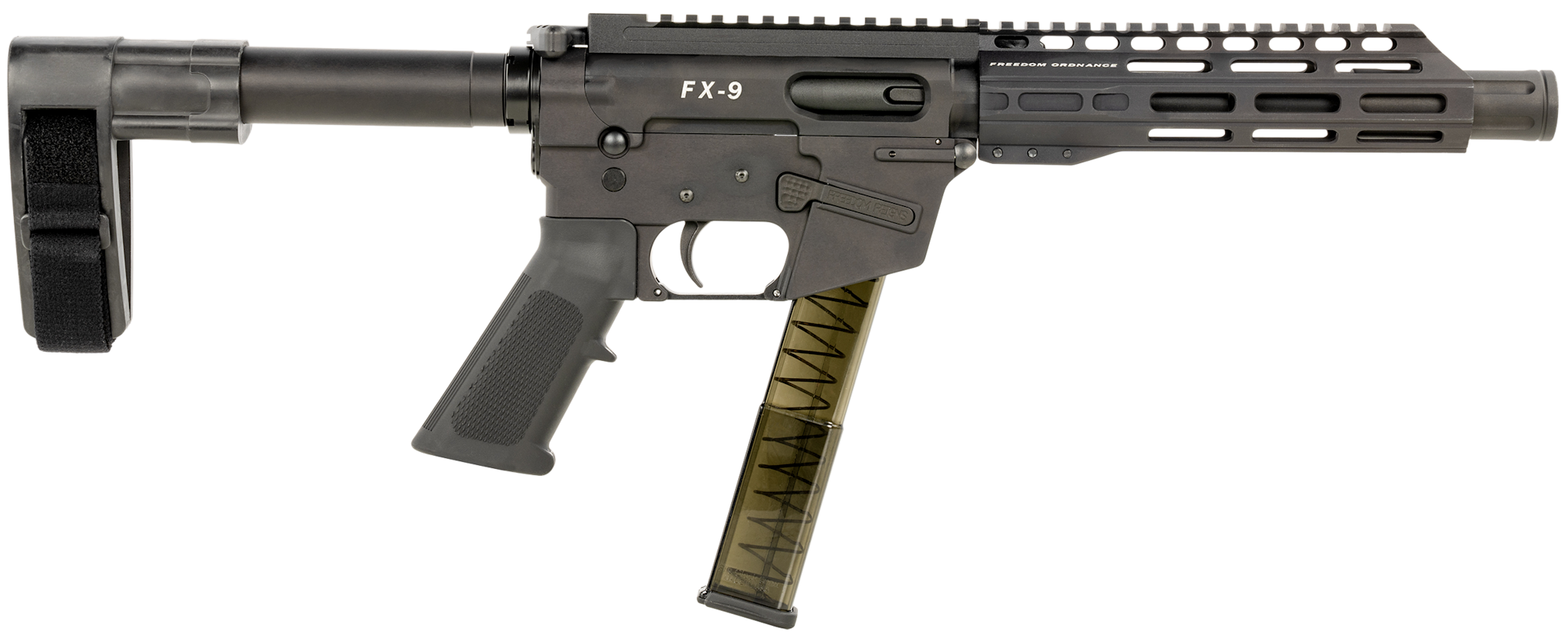 Freedom Ordance FX9P 9mm 8" BLK/BLK 31+1 RD AR Pistol