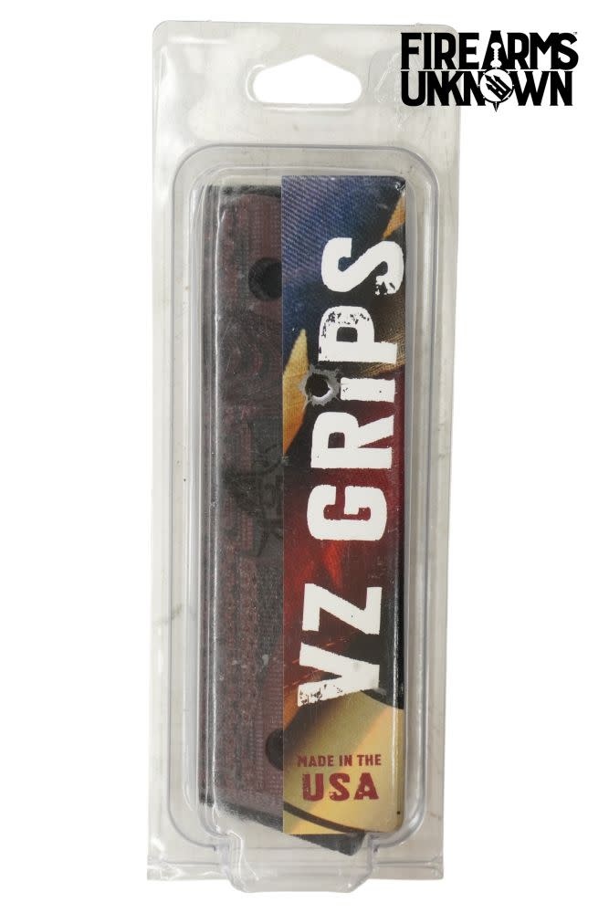 VZ 1911 Grips Double Diamond Black Cherry