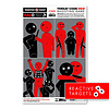Thompson Target  HALO Threat Code: RED Reactive Splatter Shooting Game Targets 12.5"x19" 5PK #4655