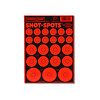 Thompson Target  Shot Spots Orange 6.5"x9" Adhesive Target Paster Bullseyes